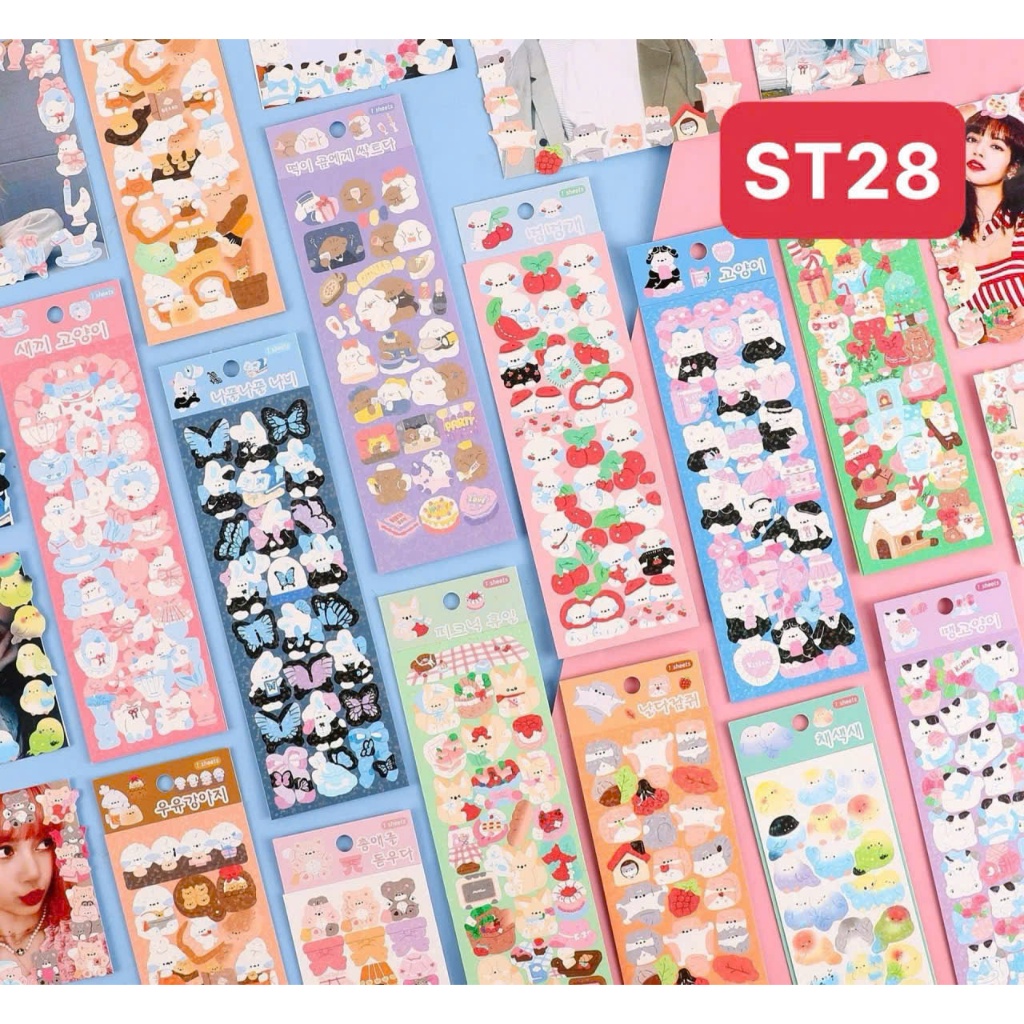 Sticker tấm lẻ 1 túi 20 tấm - shop Liam | Shopee Việt Nam