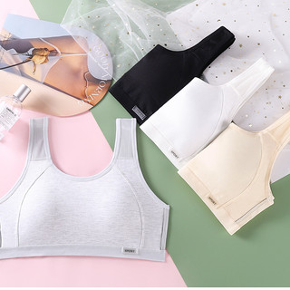 Set 3 Áo Lá Cho Bé Gái Cấp 2-3 Có Đệm Mút (Size 34-54Kg), Áo Lót Thoáng Khí Mềm Mịn King Shop A-611