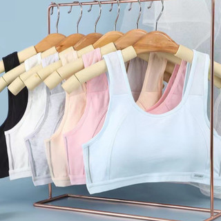 Set 3 Áo Lá Cho Bé Gái Cấp 2-3 Có Đệm Mút (Size 34-54Kg), Áo Lót Thoáng Khí Mềm Mịn King Shop A-611
