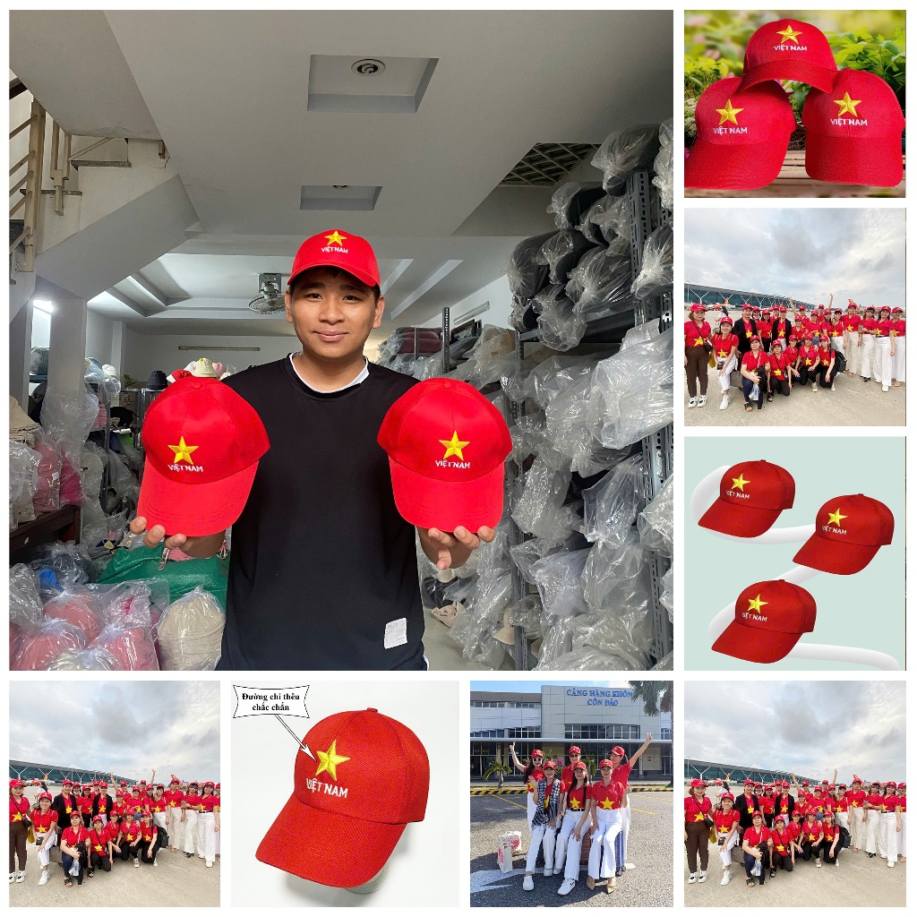 Mũ VIỆT NAM Tình yêu Quê hương Đất nước Con người chất Kaki cao cấp - Khóa bật cao cấp
