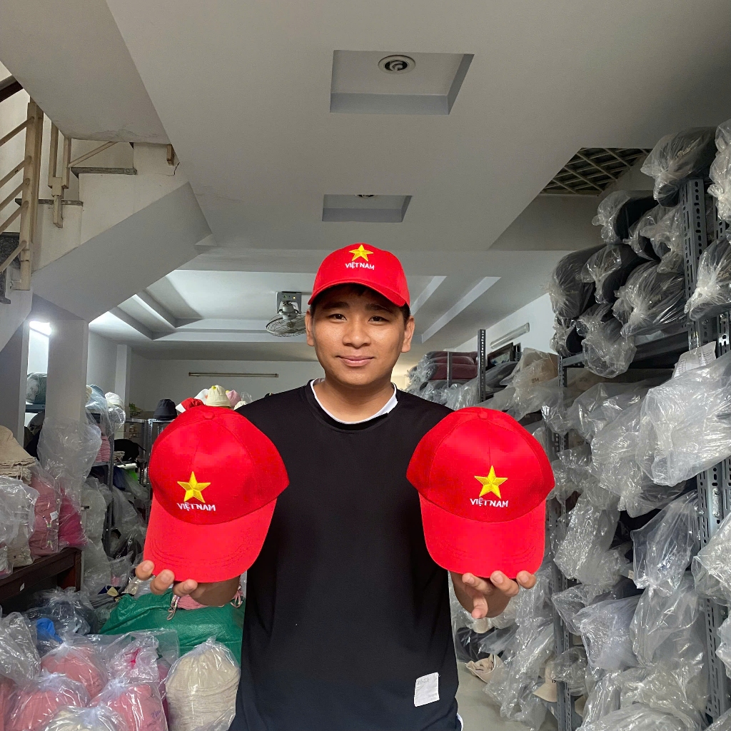 Mũ VIỆT NAM Tình yêu Quê hương Đất nước Con người chất Kaki cao cấp - Khóa bật cao cấp