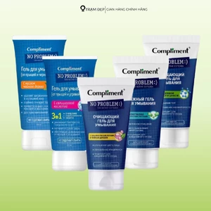 Sữa Rửa Mặt Compliment No Problem Giúp Làm Sạch Sâu, Hỗ Trợ Giảm Mụn (200ml/tuýp)