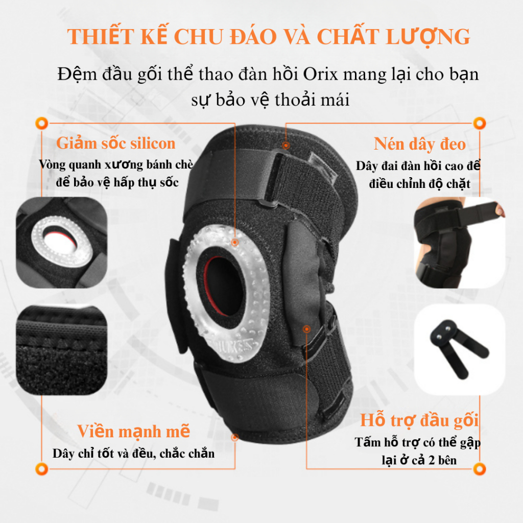 ĐAI BẢO VỆ KHỚP GỐI AOLIKES AL-7907 – HỖ TRỢ TẬP LUYỆN & PHỤC HỒI SAU CHẤN THƯƠNG