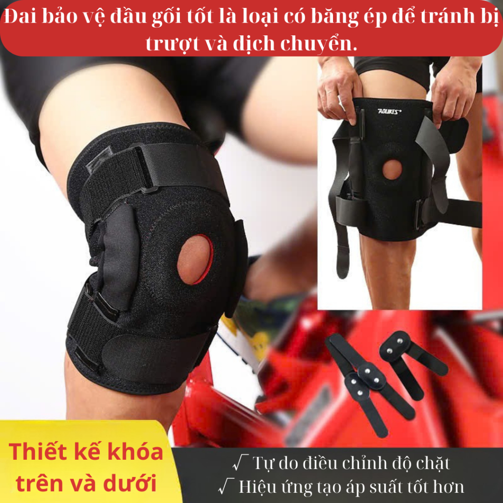 ĐAI BẢO VỆ KHỚP GỐI AOLIKES AL-7907 – HỖ TRỢ TẬP LUYỆN & PHỤC HỒI SAU CHẤN THƯƠNG