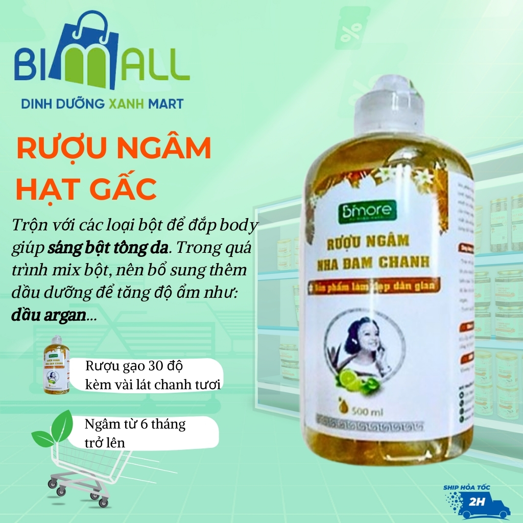Rượu nha đam chanh Bimall chai 500ml | Shopee Việt Nam