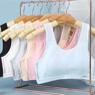 Set 2 Áo Lá Cho Bé Gái Cấp 2-3 Có Đệm Mút (Size 34-54Kg), Áo Lót Thoáng Khí Mềm Mịn King Shop A-611