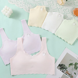 Set 3 Áo Lá Cho Bé Gái Su (Size 25-60Kg) Kèm Mút, Áo Lót Học Sinh Mềm Mịn Thoáng Mát King Shop A-741