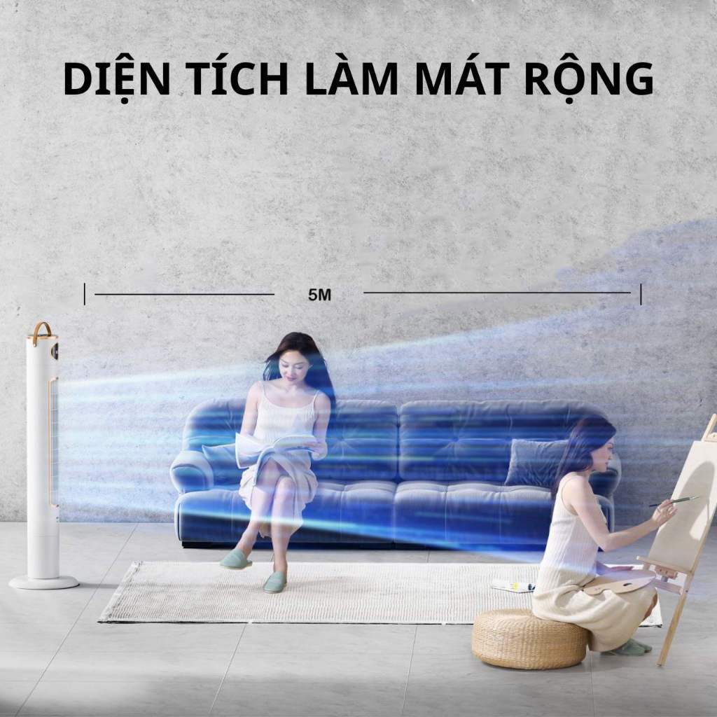 quạt tháp AI điều khiển bằng giọng nói Tiếng Việt VIE-DIAMON