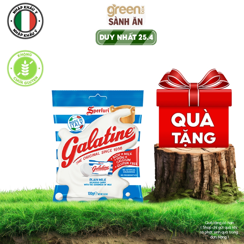 Ảnh Kẹo sữa viên nguyên chất nén Galatine nhập khẩu Ý 100g 1