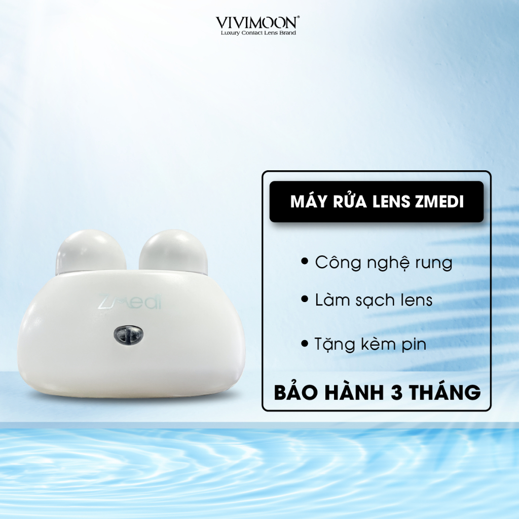 Ảnh Máy rửa vệ sinh lens sóng rung VIVIMOON 360 độ Zmedi cho kính áp tròng 1
