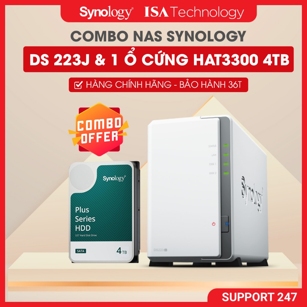 4099- ジャンク Synology シノロジー DS223J NAS Synology