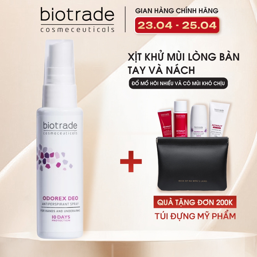 Xịt Khử Mùi Biotrade Odoreax Deo Antiperspirant Spray khử mùi lòng bàn ...