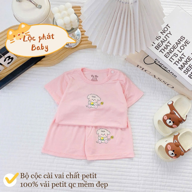 ( LPCT 14 Mềm Mát, Chất PETIT, Rẻ) [SET 3] Bộ Cộc Tay Thun Lạnh Cho Bé Yêu Từ 3-15kg