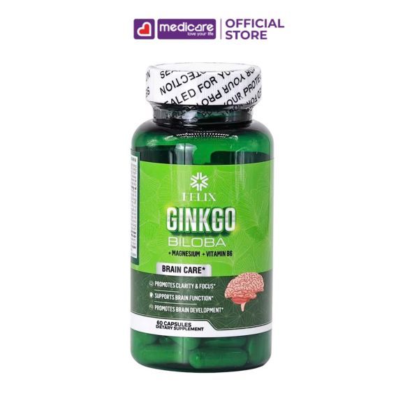 Viên Uống FELIX Gingko Biloba Magne Vitamin B6 60 viên