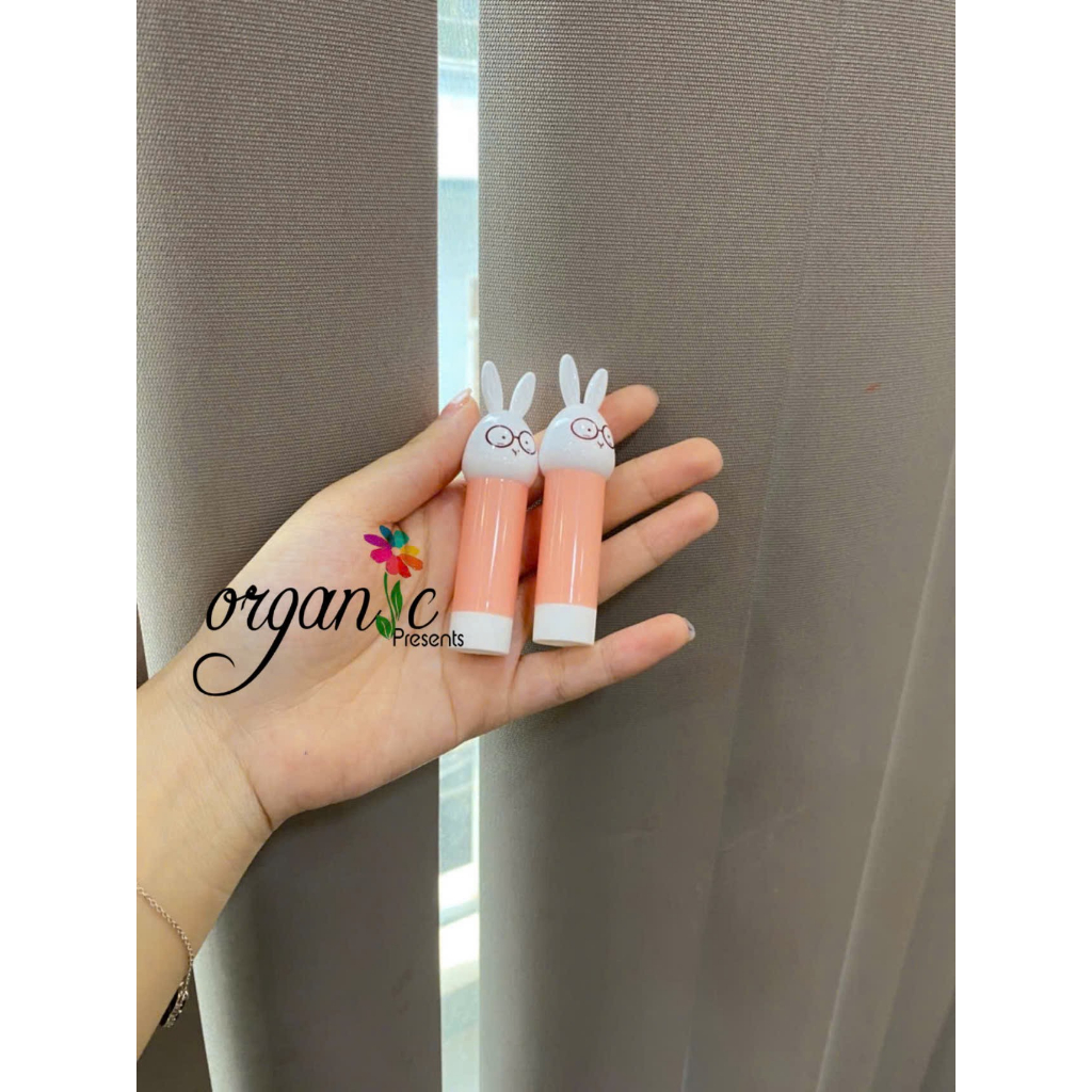 VỎ SON DƯỠNG MINI (TAI THỎ CUTE)- ĐỔ TRỰC TIẾP KHÔNG DÙNG KHUÔN