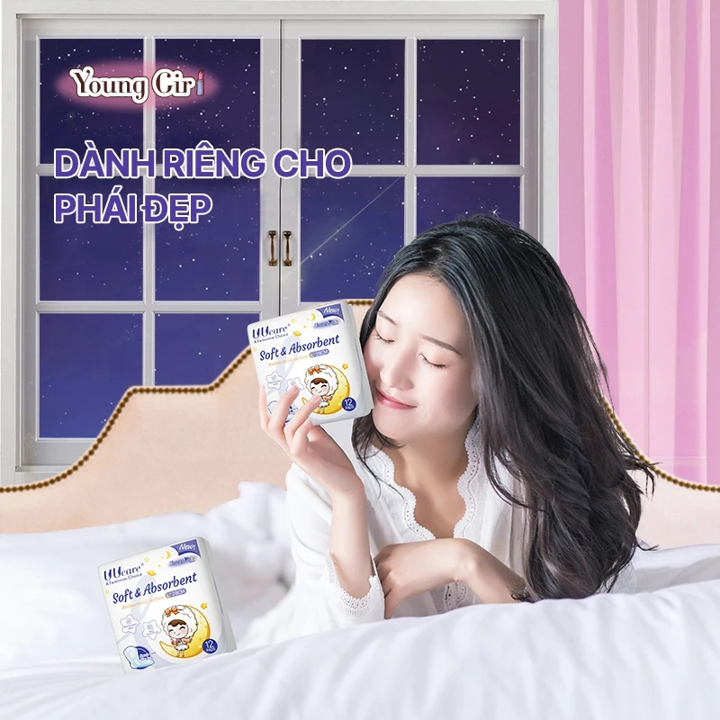 Ảnh Băng vệ sinh UUcare Singapore Young Girl ban ngày và đêm 28cm 3