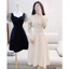 Đầm Xòe LỤA BI Dáng Xòe Kèm Dây Thắt EO Nhẹ Nhàng TINH TẾ