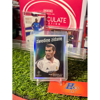 Thẻ bóng đá Zinedine Zidane Refractor 59-1 Topps Chrome UCL 2022/23