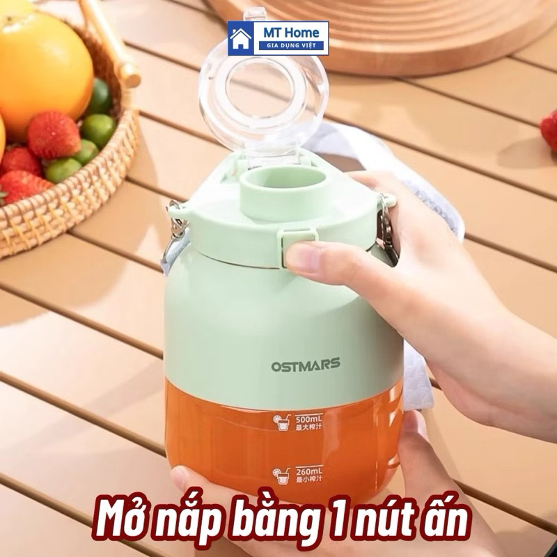 Máy say sinh tố cầm tay mini sạc tích điện thay thế ống hút