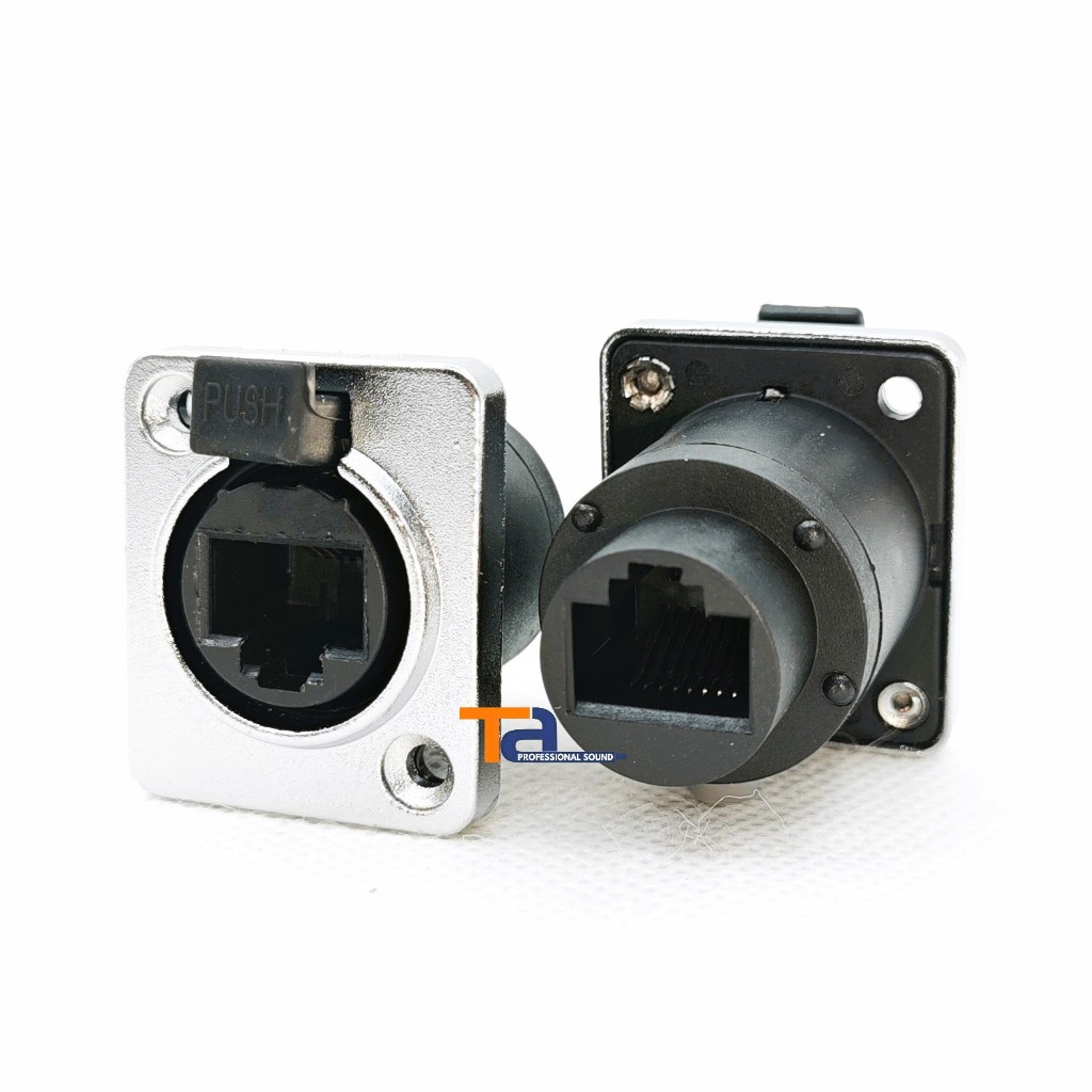Jack rắc Canon Mạng, XLR Mạng RJ45, Bệ cắm mạng RJ45 bắt bệ mặt panel ...