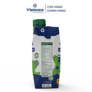 [HỎA TỐC] Nước Dừa Tươi Hữu Cơ Vietcoco 330ml - Xanhsam Natural & Organc