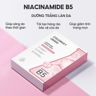 (Hộp 10 Miếng) Mặt Nạ Giấy Cấp Ẩm Colorkey Luminous Vitamin B5 Facial Mask 25ml