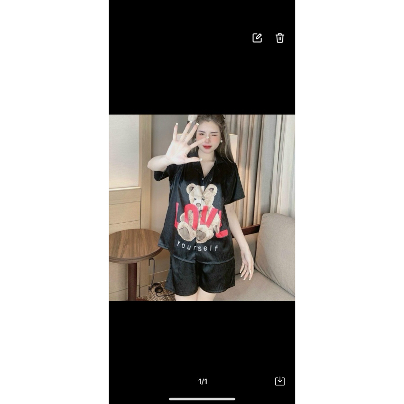 Gấu đen love đùi