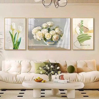 Bộ Tranh Treo Tương Phong Cách Thiên Nhiên Hiện Đại Tráng Gương In UV Cao Cấp Trang Trí Nhà Cửa LÀm Quà Tặng Tân Gia