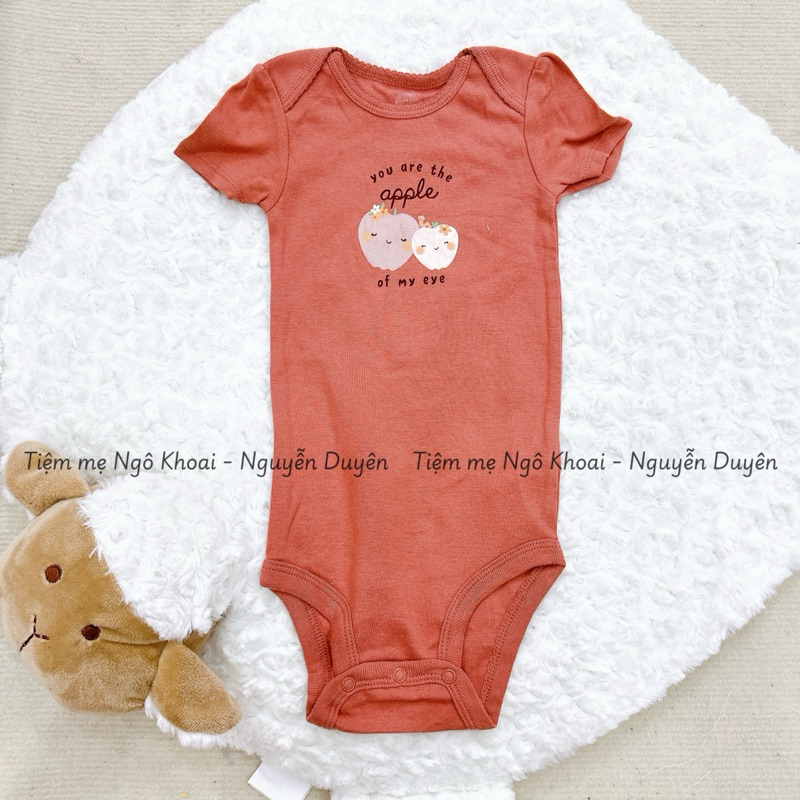[MD195] 18-24M Body chip/áo liền thân ngắn tay xuất xịn cho bé gái 11-13kg
