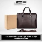 Cặp Văn Phòng - Cặp Da Công Sở Cao Cấp J.M.D ,Chất liệu Da Bò Thật ,Đựng Laptop 14inh,Chống nước,Vệ sinh dễ dàng- 𝑰𝑩𝑨𝑮 — ảnh 2