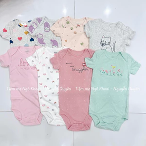 ️0-3M BÉ GÁI LINK 2❤️body chip/ áo liền thân ngắn tay xuất xịn cho bé gái 3-5kg