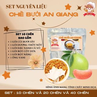 [MUA 1 TẶNG 1 ]Set Chè Bưởi Đậu Xanh An Giang SET 20 Chén -TẶNG 1 SET TRÀ SỮA  DÙNG THỬ tại BẾP LISA