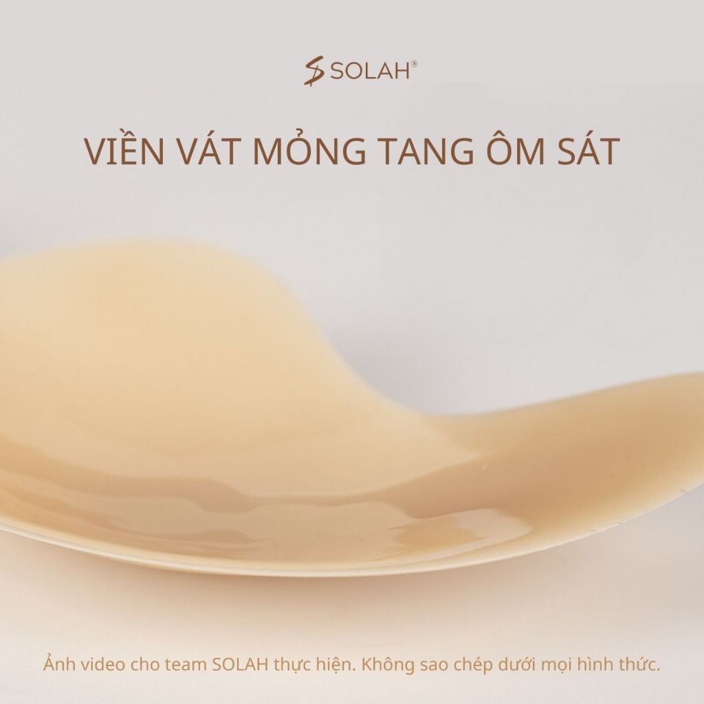 Áo Dán Ngực Silicon Xoài SOLAH Tạo Khe Mỏng Nhẹ BigSize 2 Màu Mặc Áo Váy Ôm Body Đi Tiệc Biển BR04