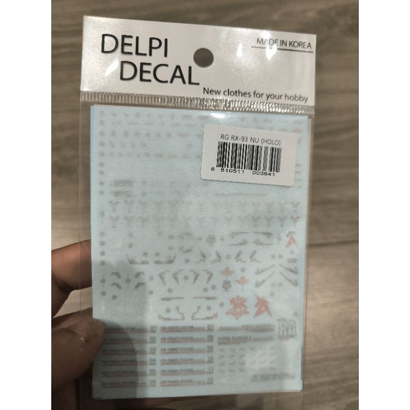 DelpiDecal Water Slide Decal Set For Bandai RG RX-93 Hi-Nu Gundam (1/144)