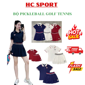 Bộ Váy áo chơi Pickleball, Golf Tennis thể thao năng động trẻ trung