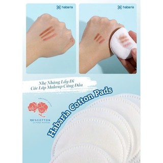 Bông tẩy trang Habaria Cotton Pads cây tròn