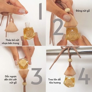 Tinh dầu nguyên chất nhiều mùi hương treo xe hơi, ô tô, tủ quần áo, treo phòng
