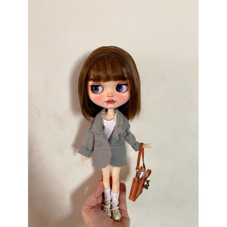 Áo vest xám size blythe,ob24,xinyi