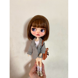 Áo vest xám size blythe,ob24,xinyi