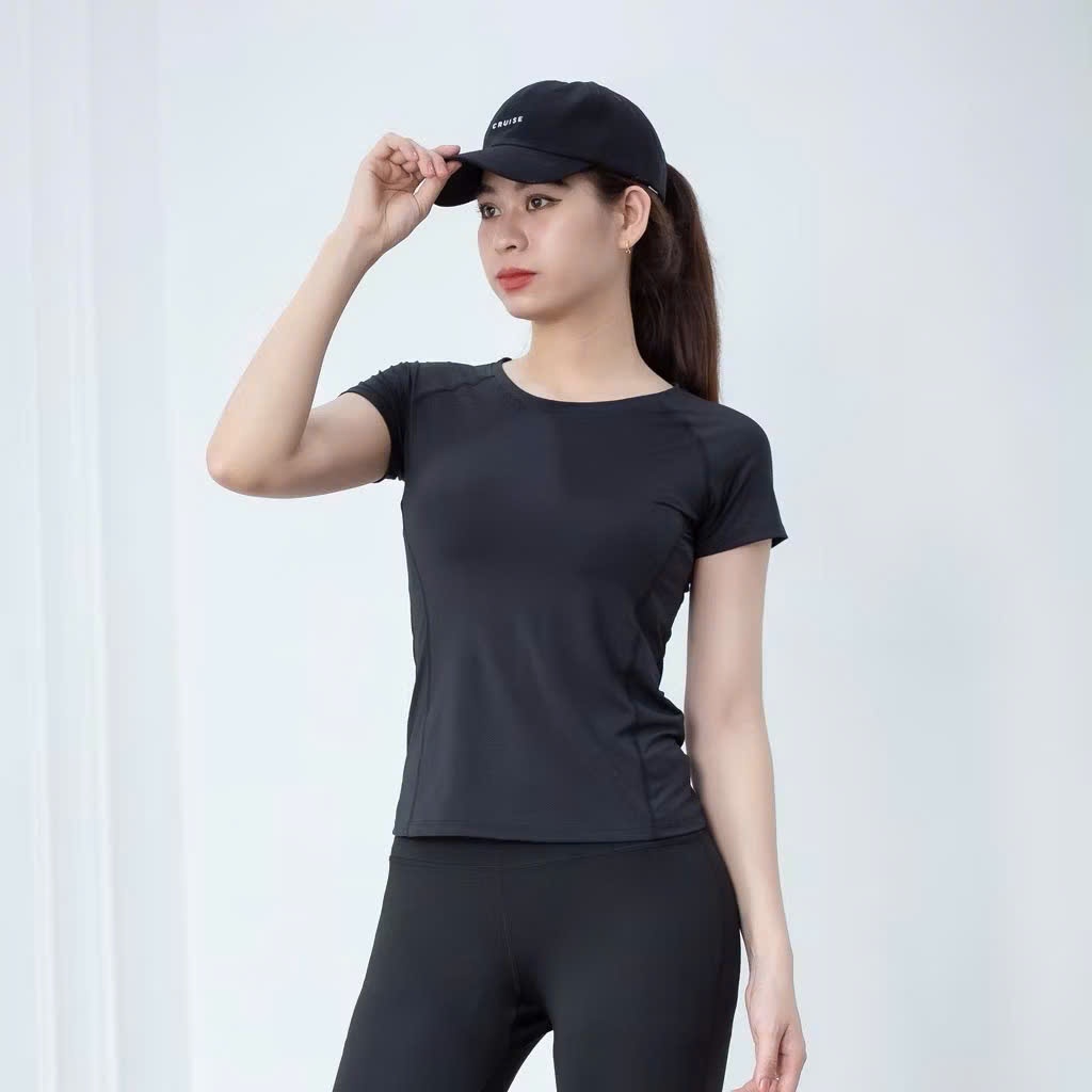 Áo cộc tay thể thao Gladimax G-Coolmax dáng ôm, thoáng mát mặc đi tập gym, yoga, aerobic...