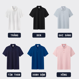 [T7_MUA 1 TẶNG 1] Áo Polo Nam BILUXURY 9APCB542 Chất Sợi DTY Co Giãn Mềm Mại Chống Xù Chống Tia Cực Tím