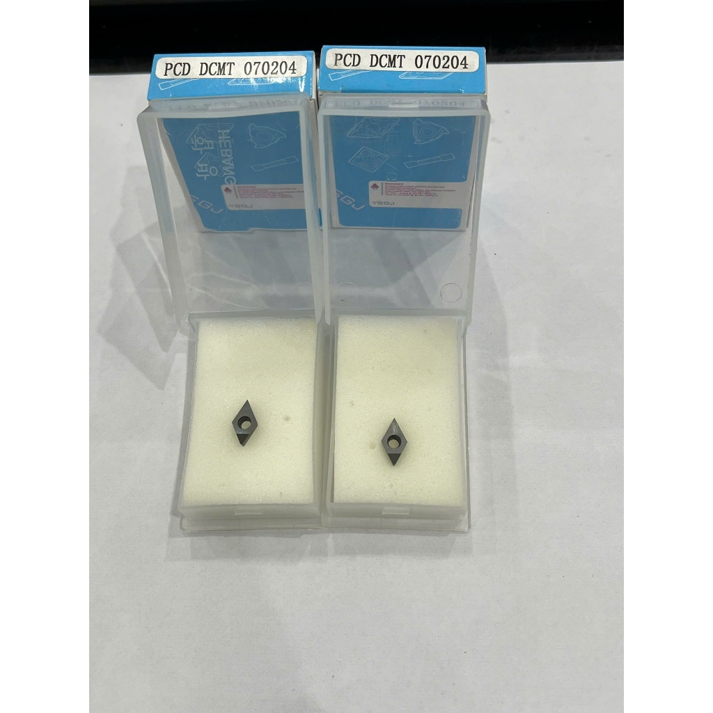 Mảnh chíp tiện PCD D07 DCMT07 chạy tinh, bóng nhôm