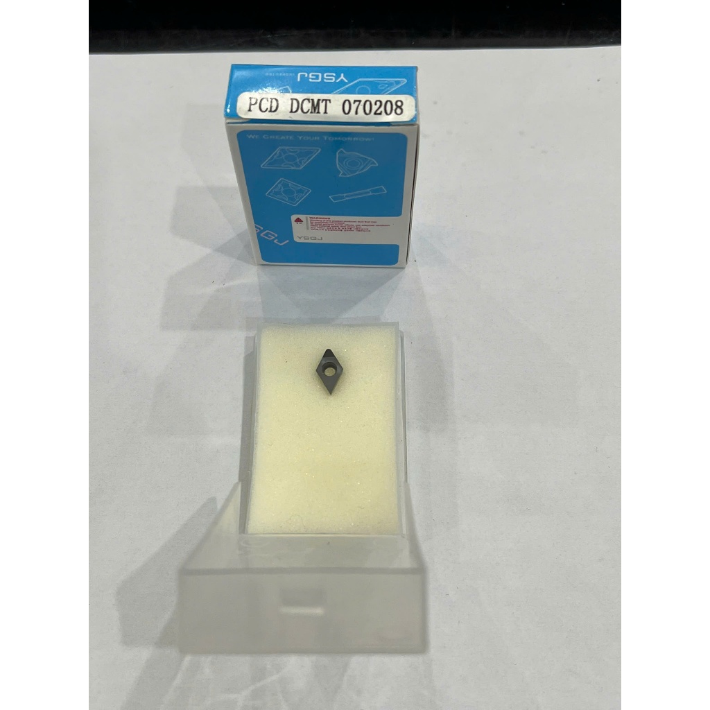 Mảnh chíp tiện PCD D07 DCMT07 chạy tinh, bóng nhôm