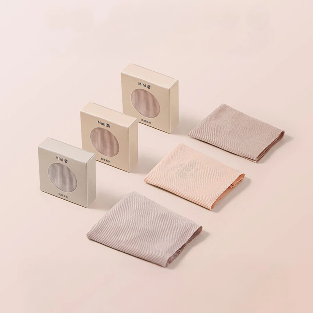 Set 6 quần lót nữ su thạch băng lụa kháng khuẩn tàng hình trong hộp mini không đường may cao cấp EvaBra 6135