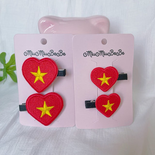 Set 02 kẹp hình lá cờ cách điệu chào mừng ngày Lễ Quốc Khánh/ các dịp lễ lớn của Đất Nước