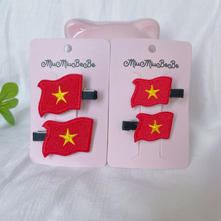 Set 02 kẹp hình lá cờ cách điệu chào mừng ngày Lễ Quốc Khánh/ các dịp lễ lớn của Đất Nước