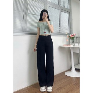 Quần ống rộng lưng cao chất tuyết mưa Q09_P0K1