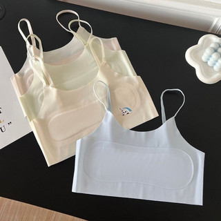 Set 3 Áo Lá Cho Bé Gái Su Mềm Hình Gấu (Size 20-57Kg), Áo Lót 2 Dây Mỏng Chống Hằn King Shop B-898