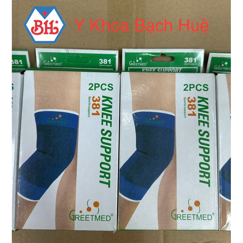 Hộp 1 cái Băng thun Bó đầu gối, băng thun đầu gối Knee Support 381