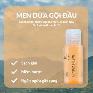 Men Dừa Gội, Tắm, Ủ, Tắm Gội 2in1 Tiện Lợi Da Mềm, Mịn Tóc, Ngăn Gãy Rụng, Giữ ấm cơ thể 30ml